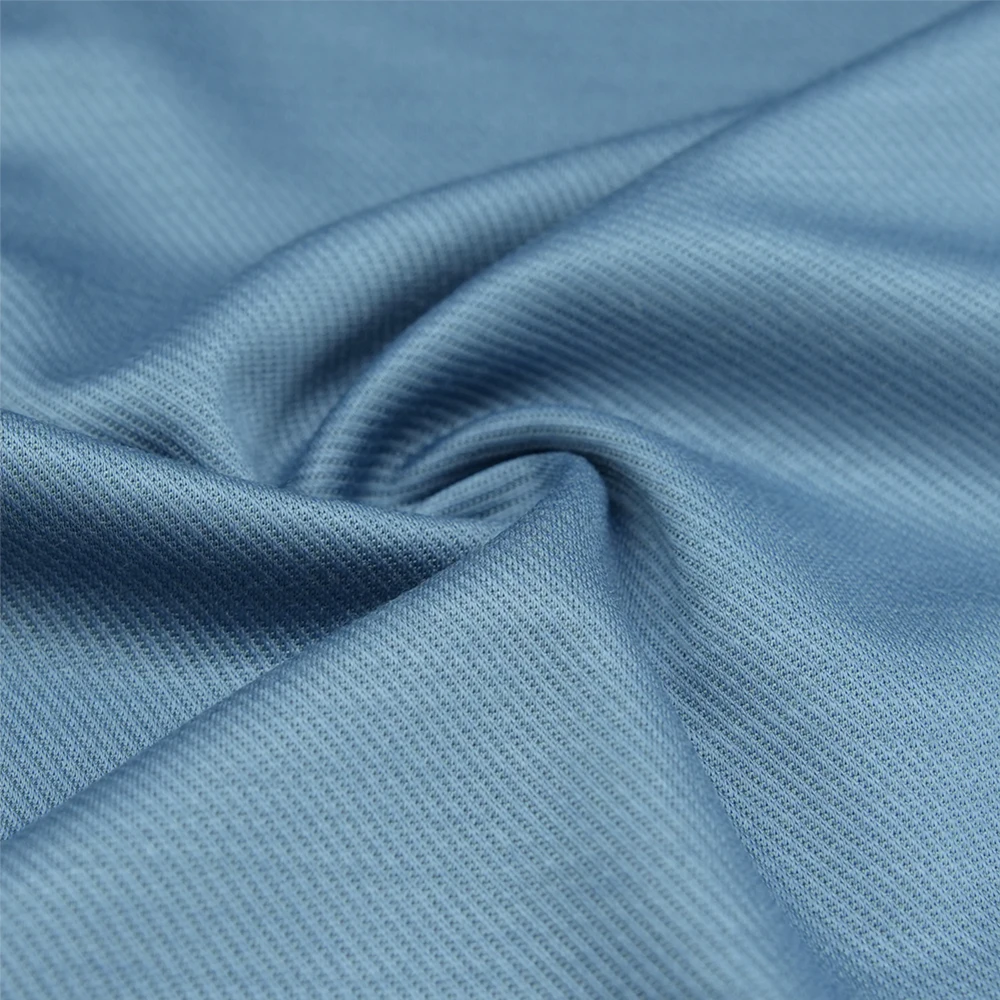 Twill Jacquard Organic Merino Wool Blends Knit Fabric 73%W 27%P Fabric For Coat Sweater Dress Sportswear Suit T-shirt