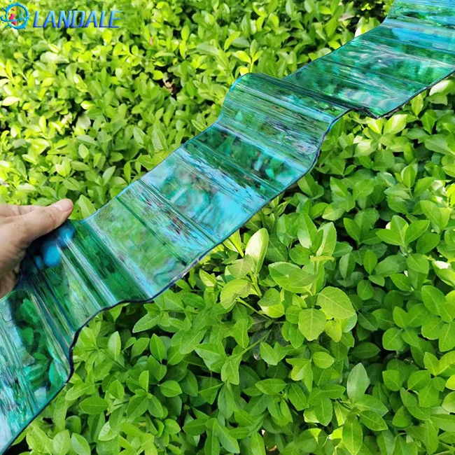 China supplier factory provides polycarbonate sheet for production corrugated panels Roof panels with anti-drip uv protection