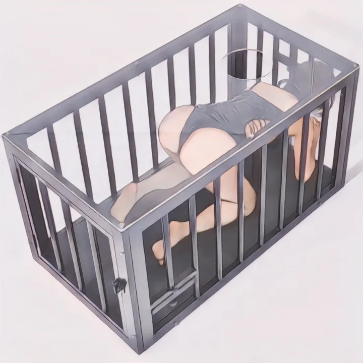 Latest manufacturer ships bdsm coffee table iron sex cage flirting Restraints props Sex Furniture  bondage captive slave cage