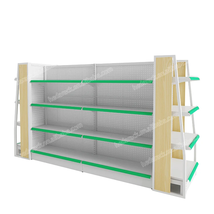 HEDA wooden/metal medicine body care showcase gondola shelving pharmacy furniture