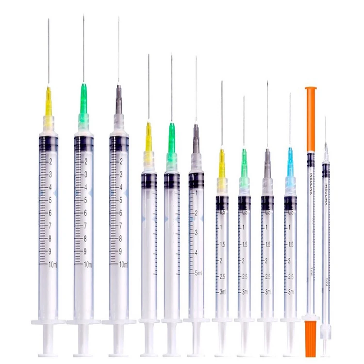 0.05ml 0.5ml 1ml Safety Disposable Plastic Luer Lock Syringe Self-destruct Syringe Auto-disable Syringe with Retractable Needle