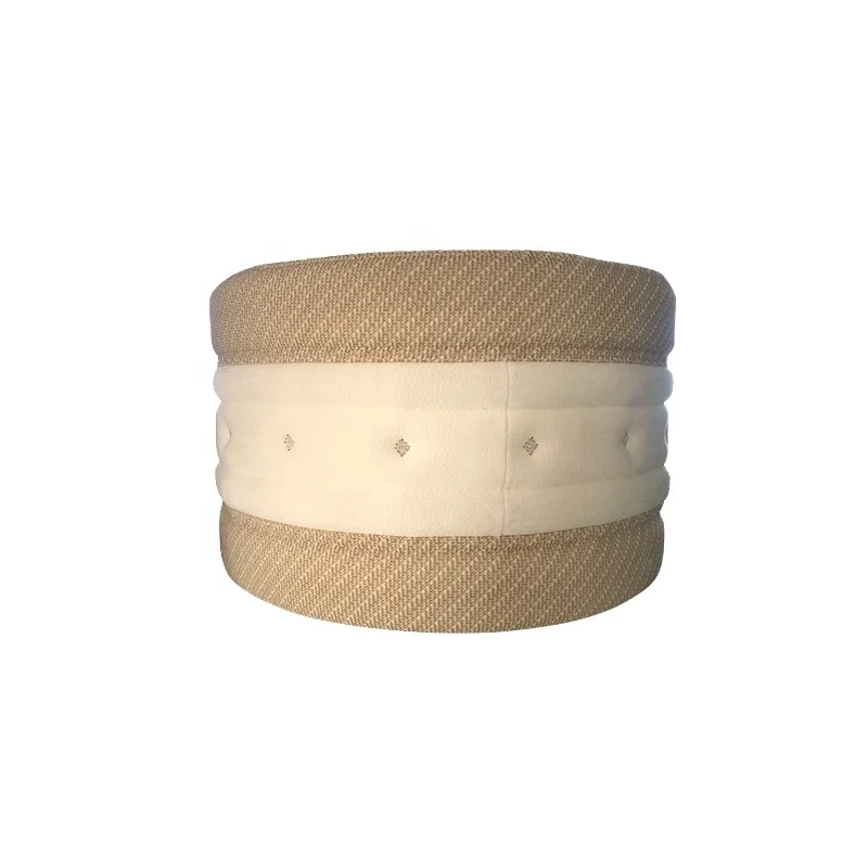 Wrinkle resistant embossed Knitted mattress edge border fabric by mattress border machine