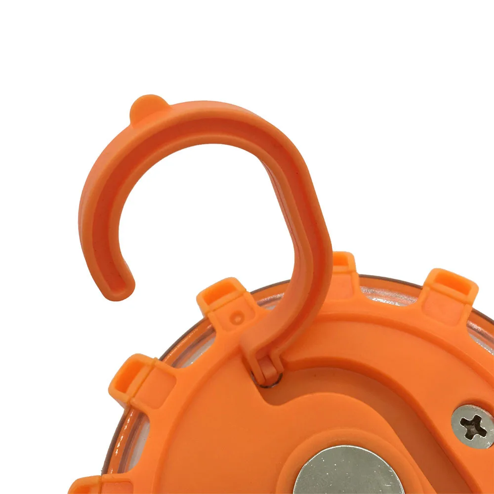 
LED Warning Light Emergency Traffic Safety Road Flare Lights Beacon with Magnet Base and Hook White Red Lamp 