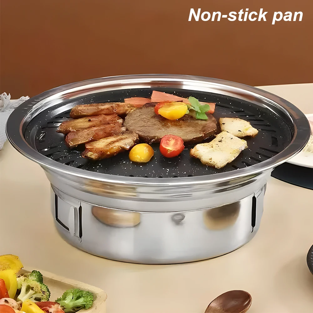 Non-Stick  Portable Stainless Steel  removable Charcoal Stove indoor korean bbq grill table grill