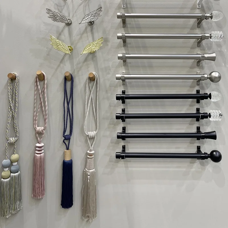 Home Decoration 28mm aluminum metal Carved modern curtain rod
