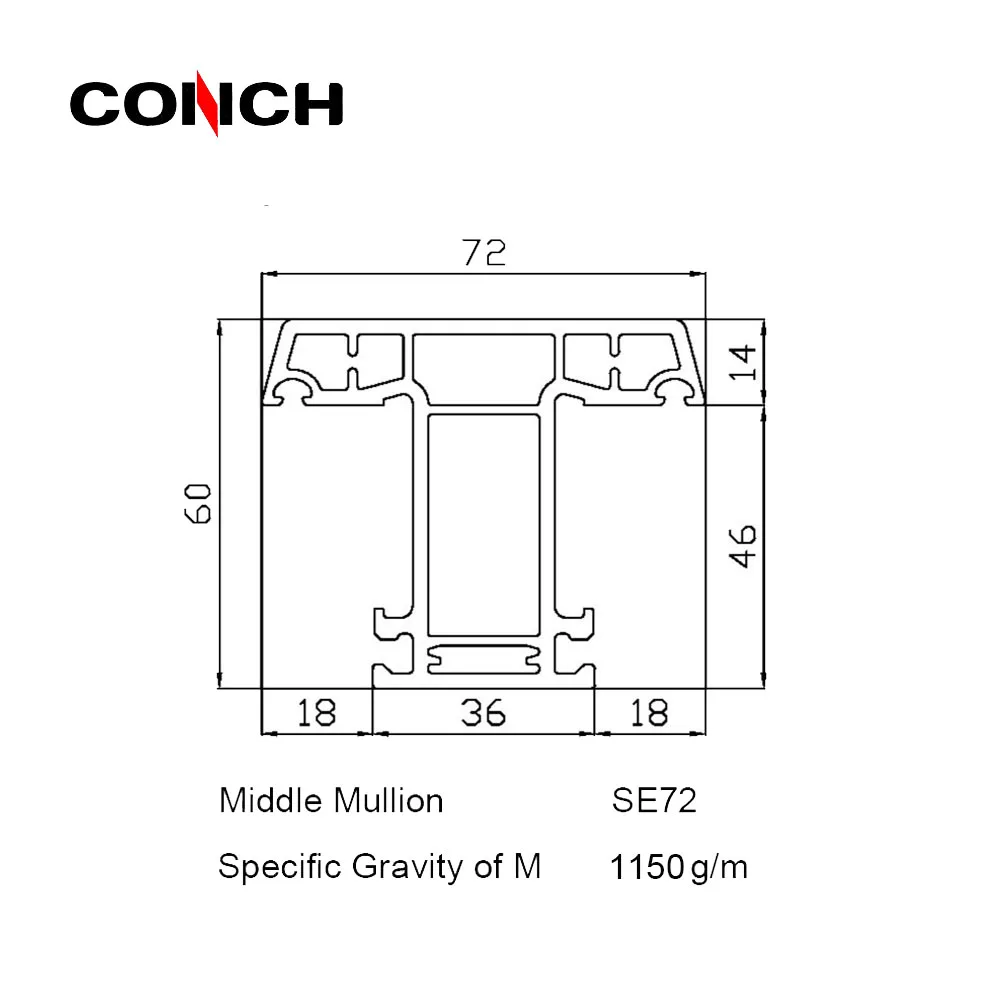 
Door Profile Pvc White Original Profile for Windows & Doors China Plastic Colored PVC Material Profile Conch 