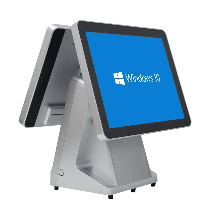 New restaurant manual dual touch screen cash machine spare parts pos systems
