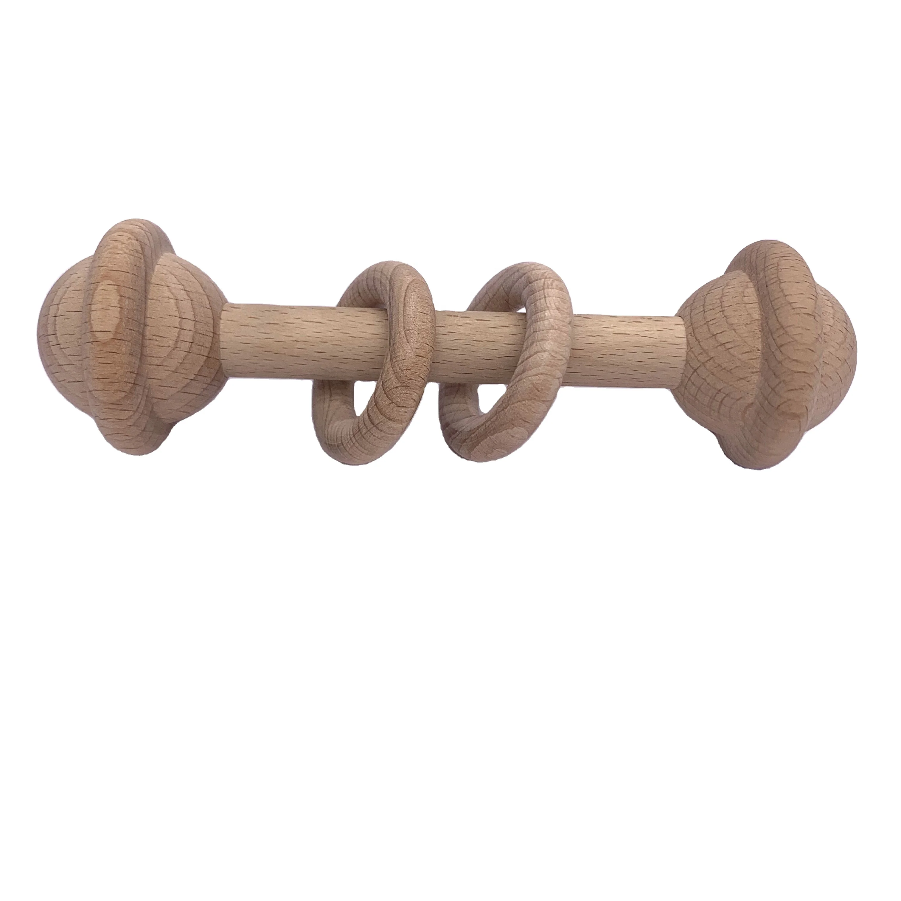 Органические зубные кольца из бука деревянные детские погремушки игрушки для прорезывания зубов