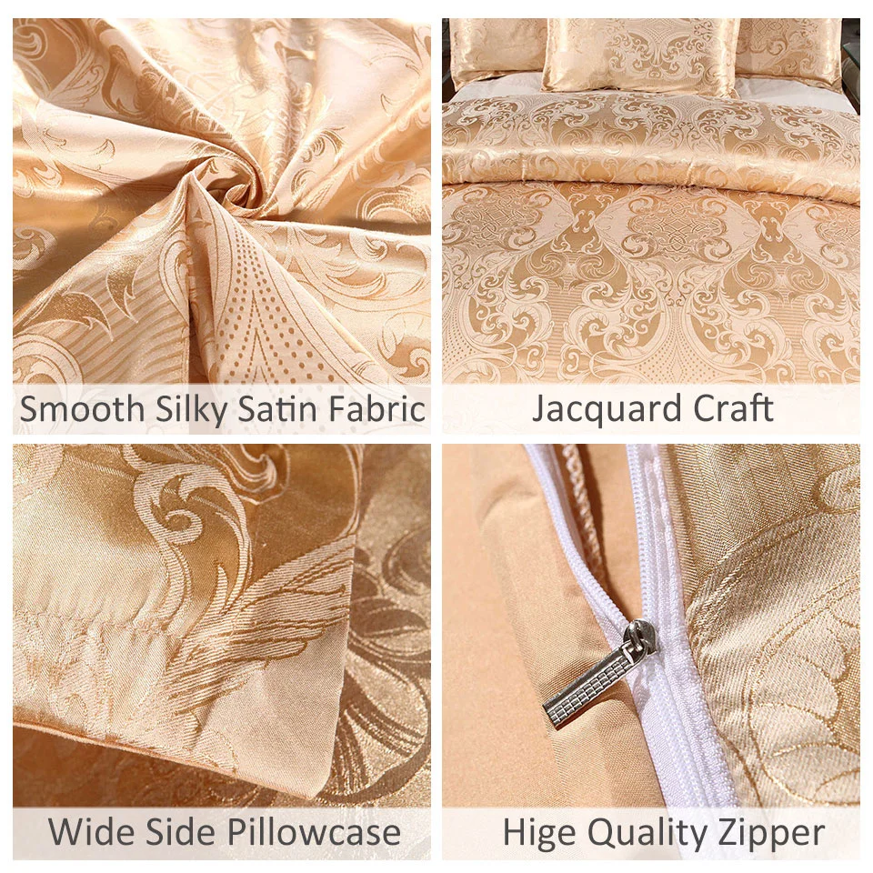 Роскошный комплект постельного белья Королева кинг 2-3 шт. пододеяльник с наволочкой