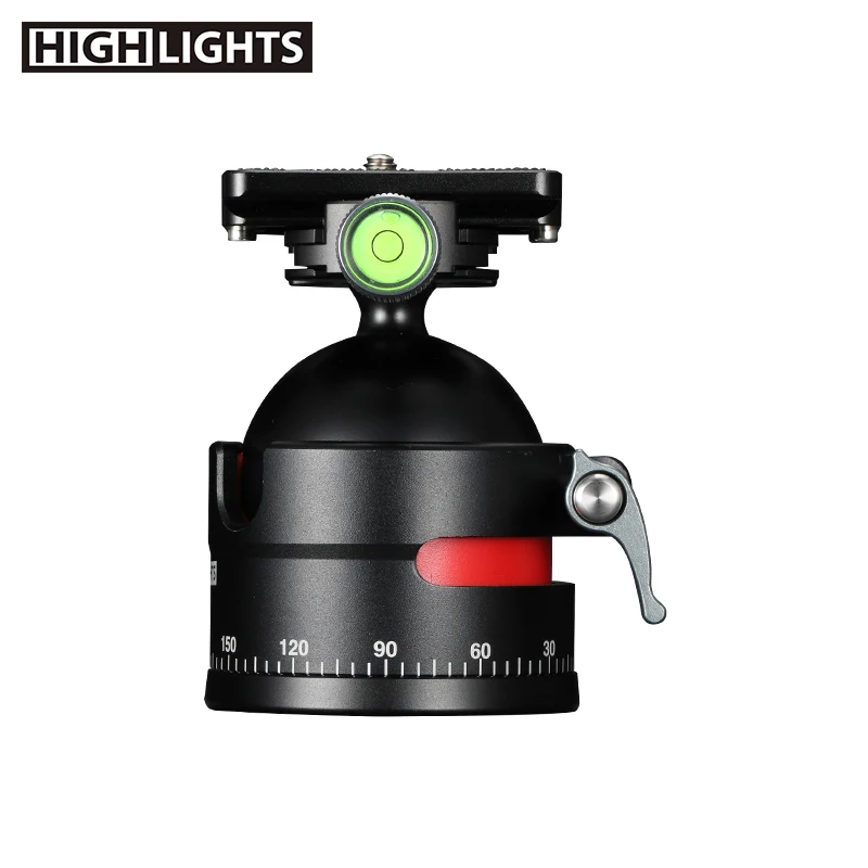 New Product Shooting Telephoto Lens 3D Strong Locking High Loading Tripod Ball Head