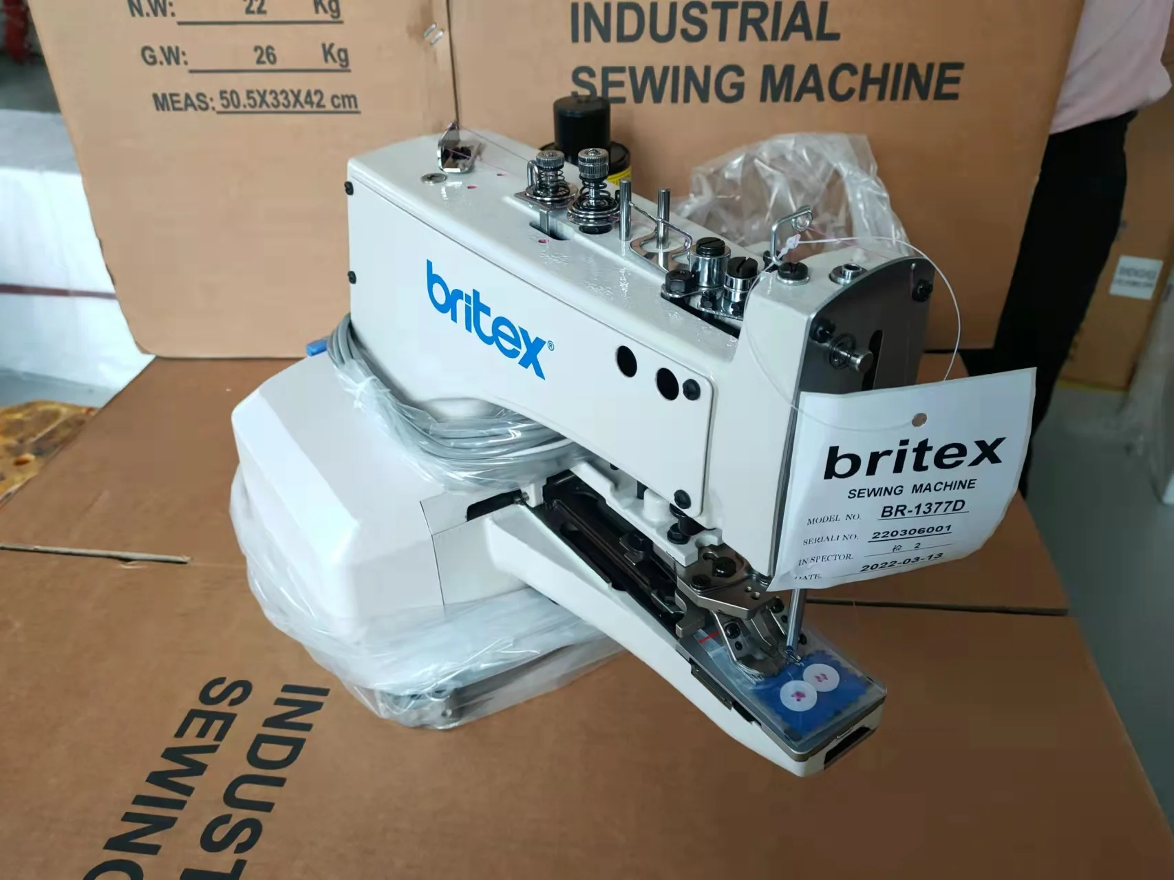Производитель Britex BR-1377 промышленная высокоскоростная кнопка для изготовления кнопки прикрепления швейной машины