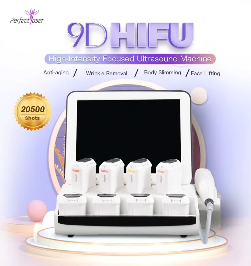 5 IN 1 Multifunctional Hifu Vaginal Tightening Vmax Wrinkle Removal Skin Tightening Face Body 4D 7D Hifu Slimming Machine