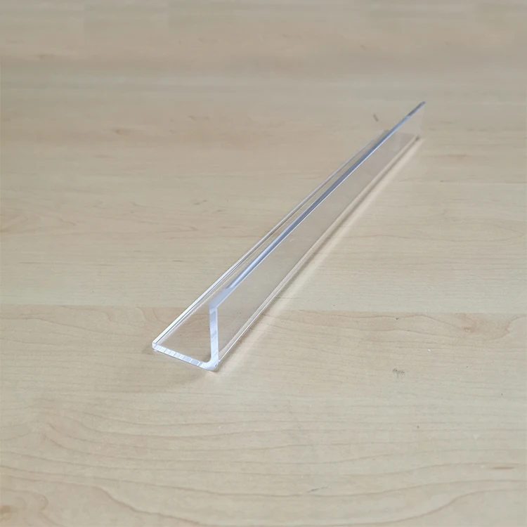 Customized L Shaped Hot Bending Clear Acrylic Display Shelf