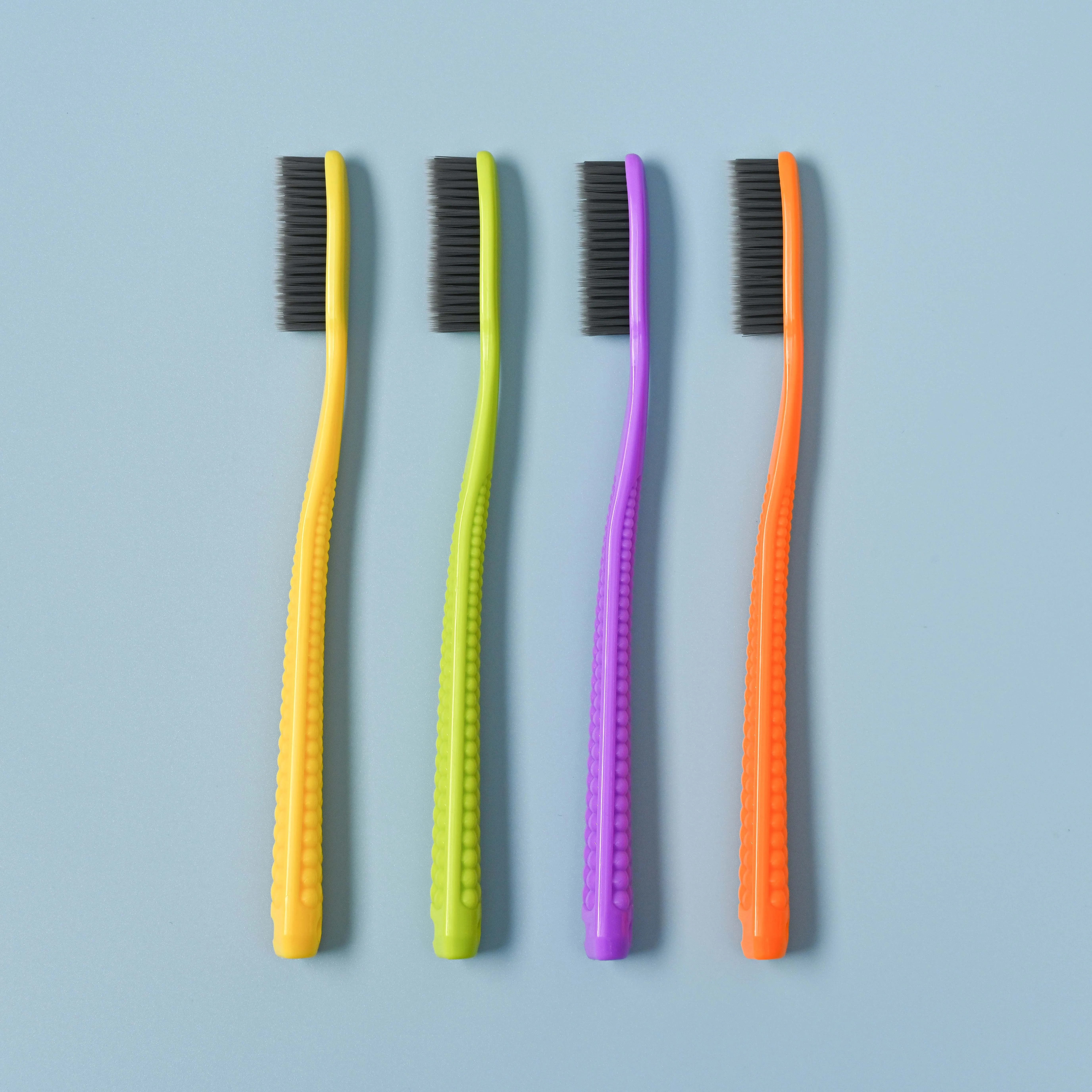 New Arrival CREBY 822 Long Brush Head Plastic Toothbrush Adult  For OEM Soft Bristle Wholesale Best