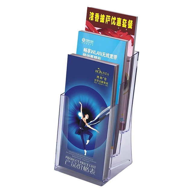 Kejea brochure holder wall mount Portable literature stand magazine plastic desktop literature holders