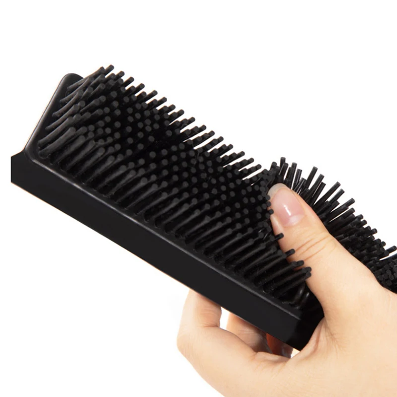 Topwill Carpet Rake Long Handle Pet Dog Hair Rubber Broom Squeegee Fur Remover Broom Carpet Brush