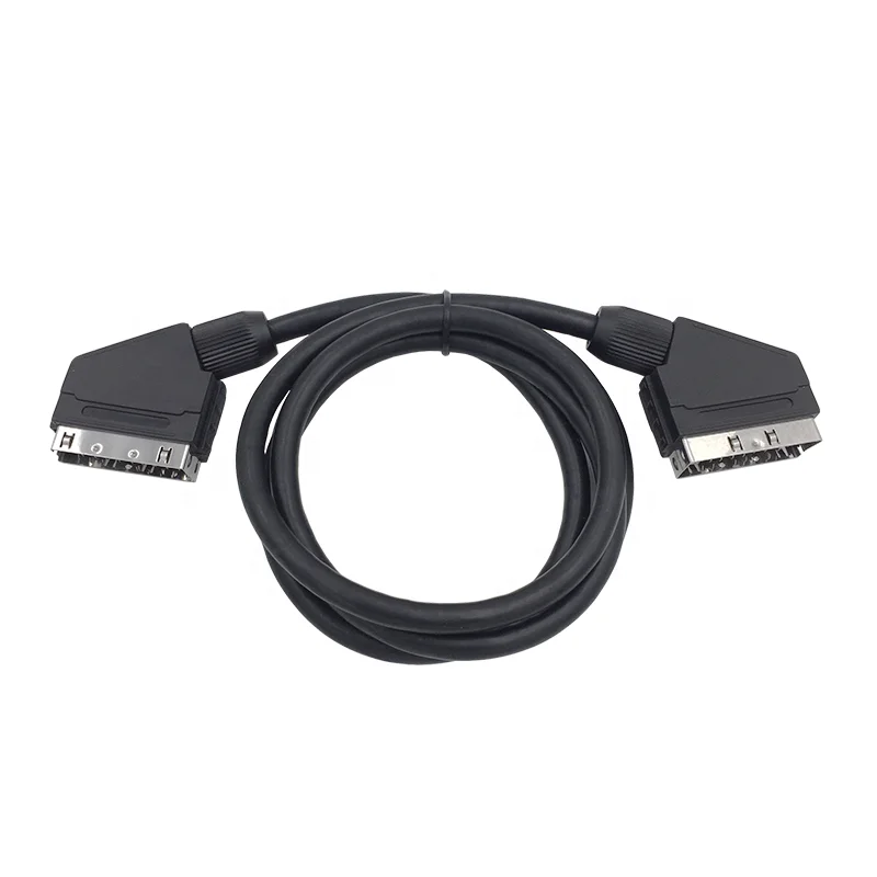 high quality 21 pin Male to Male Scart Cable