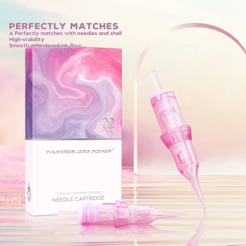 Biomaser Universal OEM Tattoo Needles 1r Pmu Cartridge for Rotary Machine and Wireless Permanent Makeup