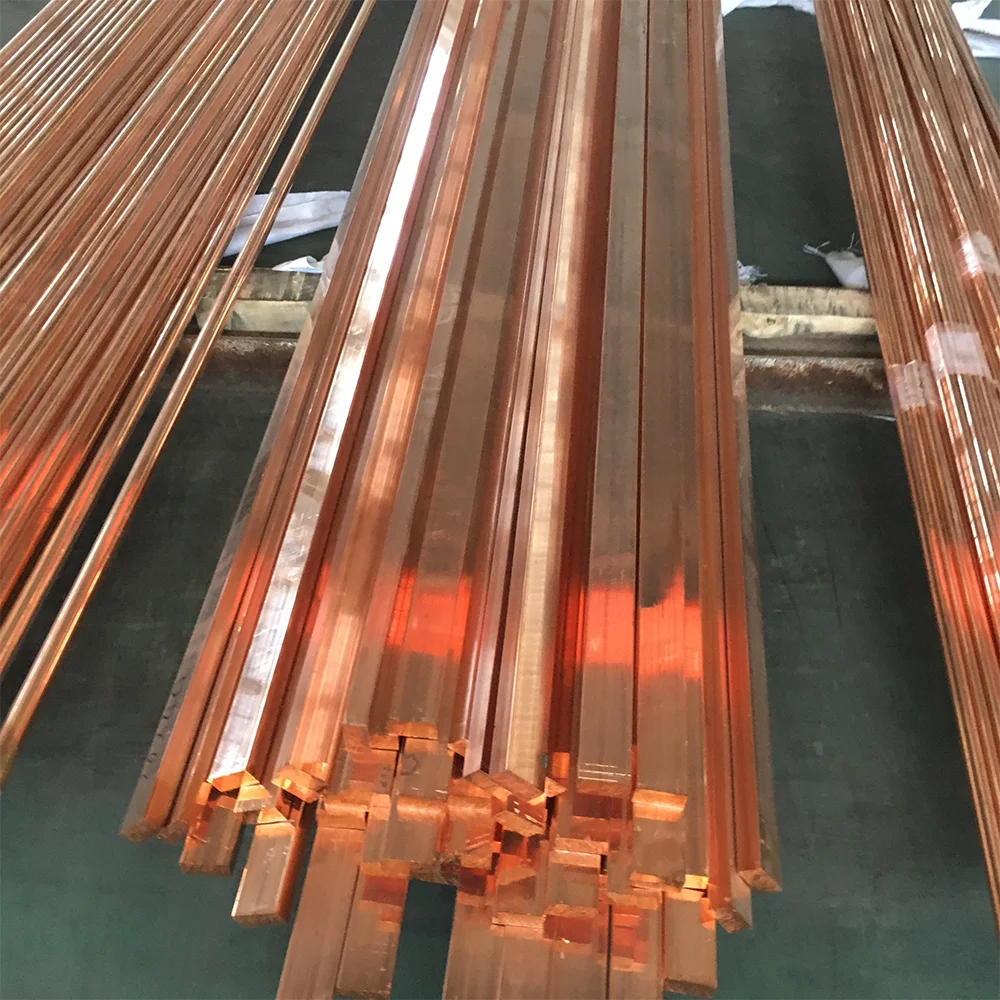 Smooth Bright Conductive C11000 C1100 Pure Copper 8mm Copper Wire Earthing Rods