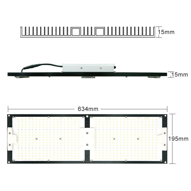 Pre-assembled IP65 KingBrite 240W qb288 led grow light board with lm301h kingbright (flowering and full cycle)
