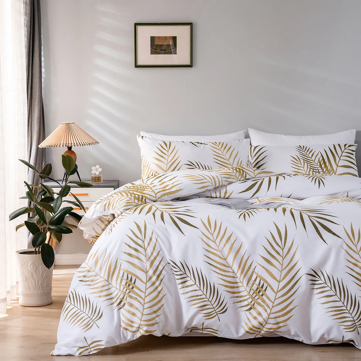 Comforter Sets with Pillowcase Bed Sheet Set Practical Factory Wholesale Customized Printed Fall Design Cheap Price 3 Pcs
