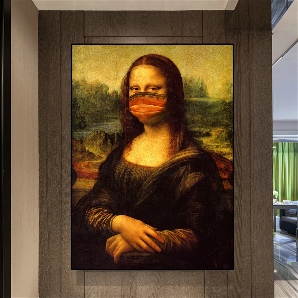 Classical Mona Lisa Artworks Pictures Luxury Decoration for Home Living Room Bedroom Posters Prints Tableau Canvas Paintings