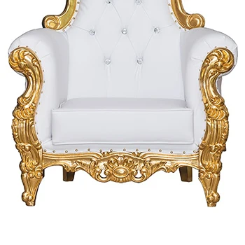 gold wedding king throne chair