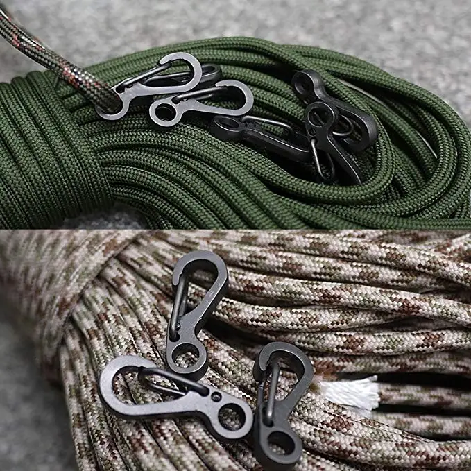 Mini SF Spring Backpack Clasps Climbing Carabiners EDC Keychain Camping Bottle Hooks Tactical Survival Gear