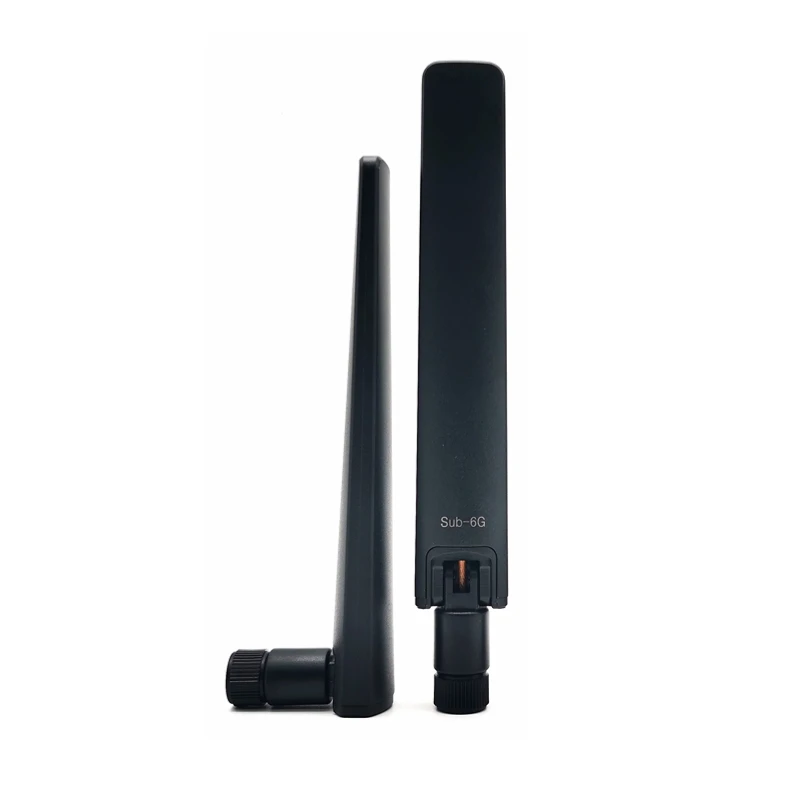 600mhz-6000MHz External  4G 5G nr LTE Antenna rubber stick Sma connector terminal 5G router CPE Dongle mimo 4g 5g antenna 1pc