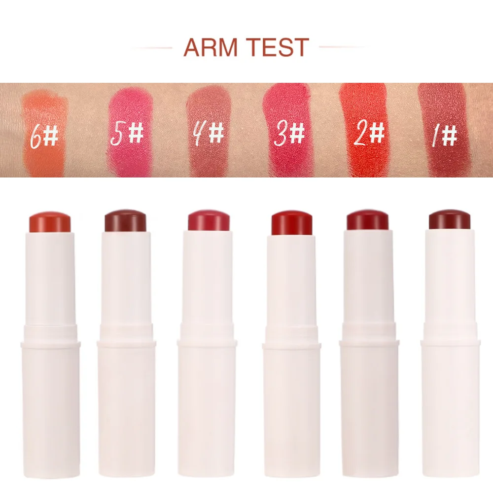 Private Label Logo Vegan Waterproof  Cosmetics Blusher Face Makeup Blush Stick For Cheek