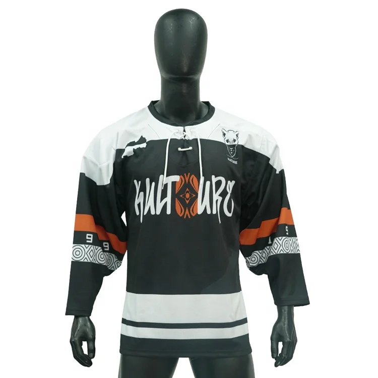 Custom Tackle twill  Cut And  Sewn Hockey jersey Ice Hockey Wear With Team Logo