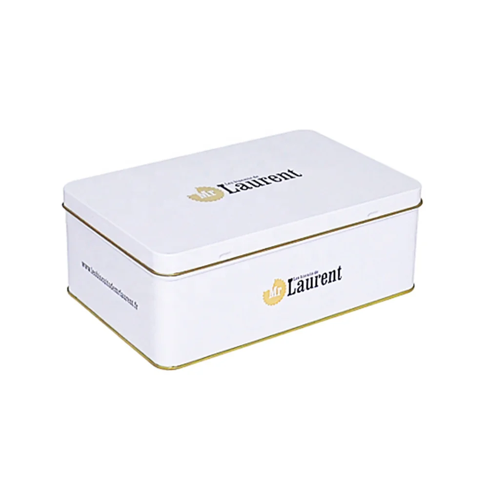 198x128x70Hmm Custom design hinged lid decorative metal tins box for gift