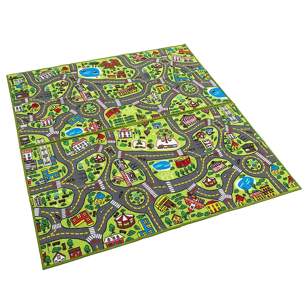 
Custom City Road Kids Learning Play Mat For Baby Rugs carpet 