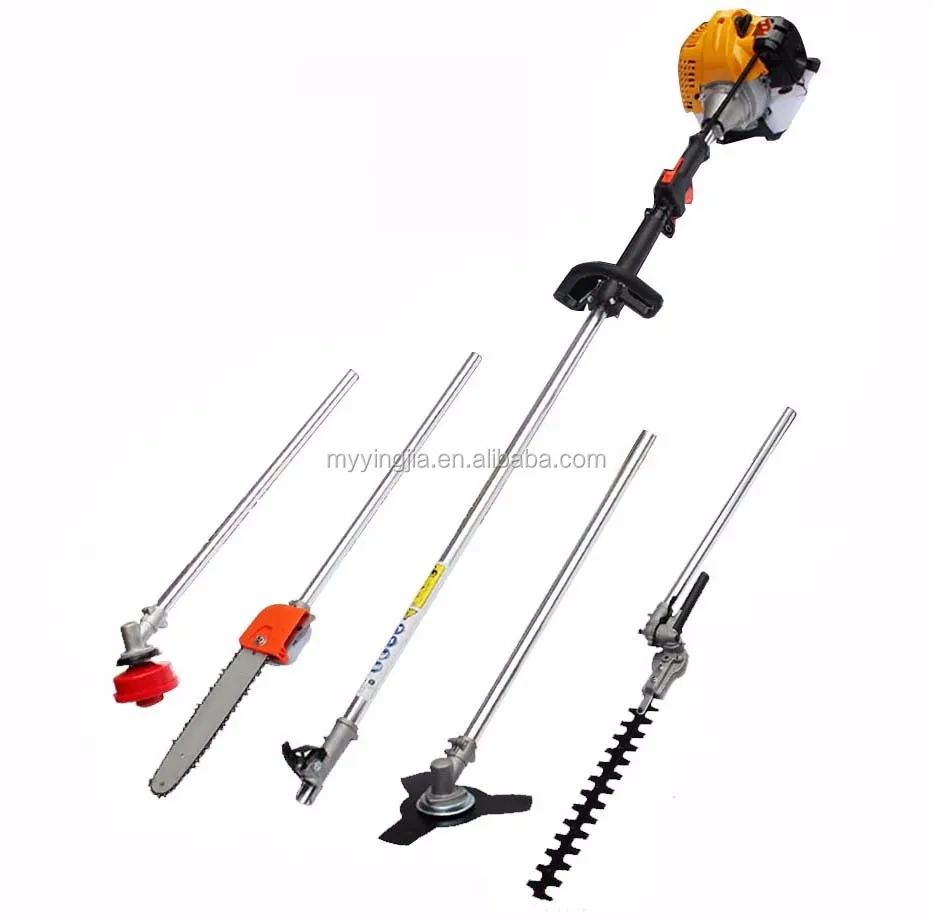 Gasoline Multi-use Garden Tools Brush Cutter 4 in 1 Long Reach Hedge Trimmer Pole Chainsaw M-BC330M