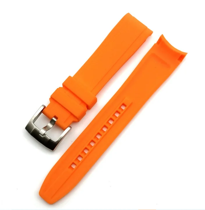 diving  diver curve end 18 20 21 22 24mm rubber watch band watch strap