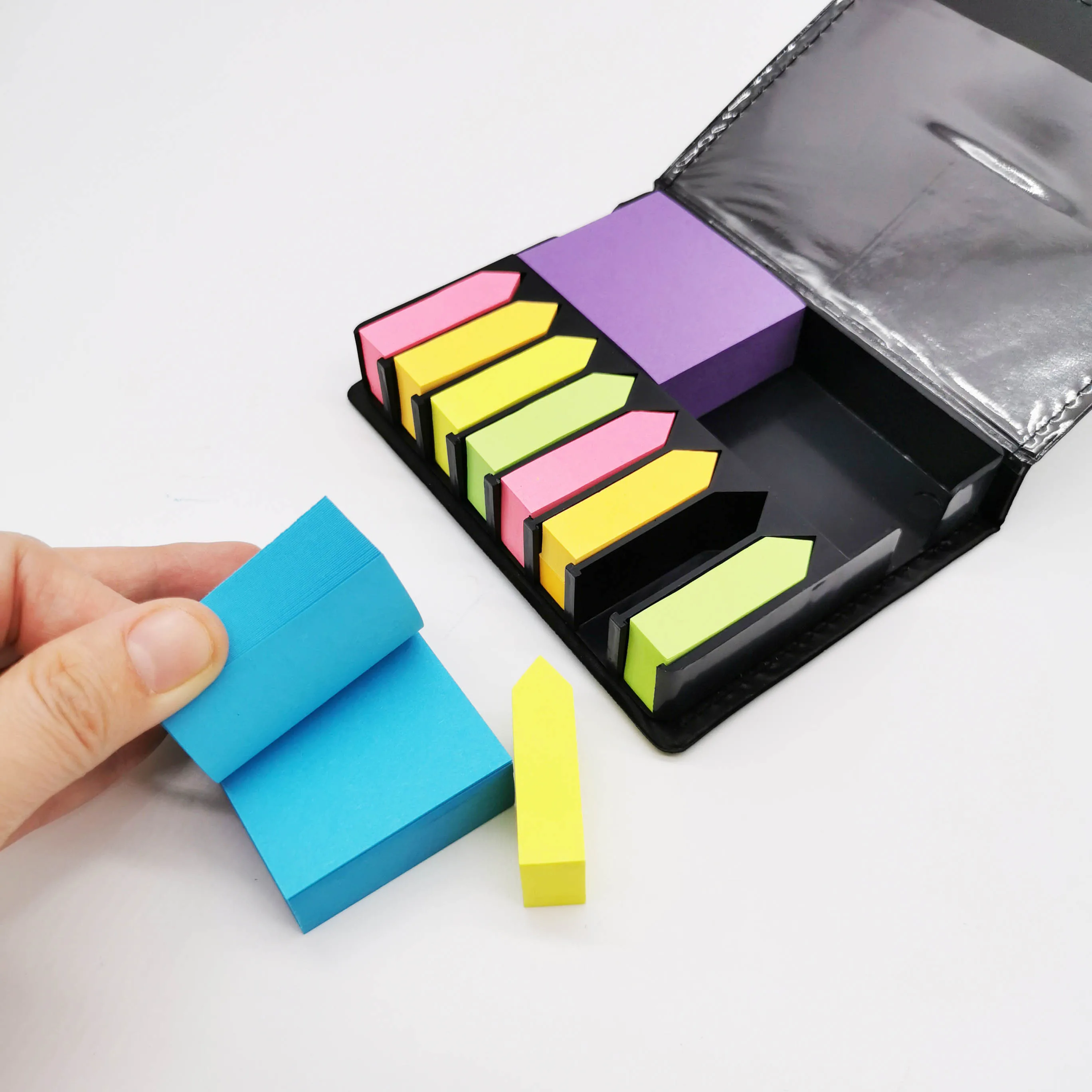 Personalized Stylish Customized Colorful Paper Logo Office Sets In Box Sticky Notes