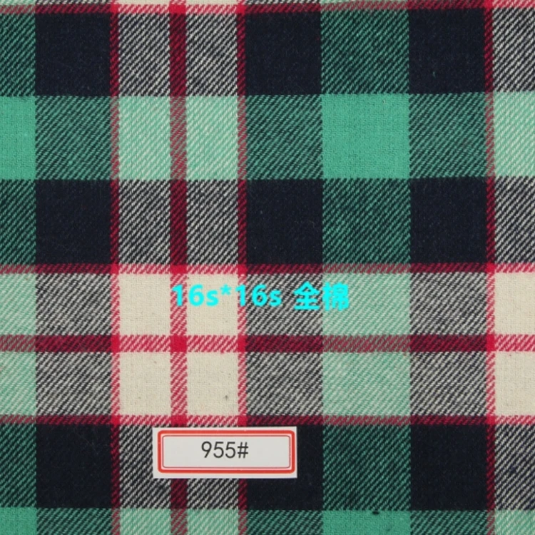 
Factory price fashion 16x16 cheap soft shirt fabric 100% cotton flannel for garment 