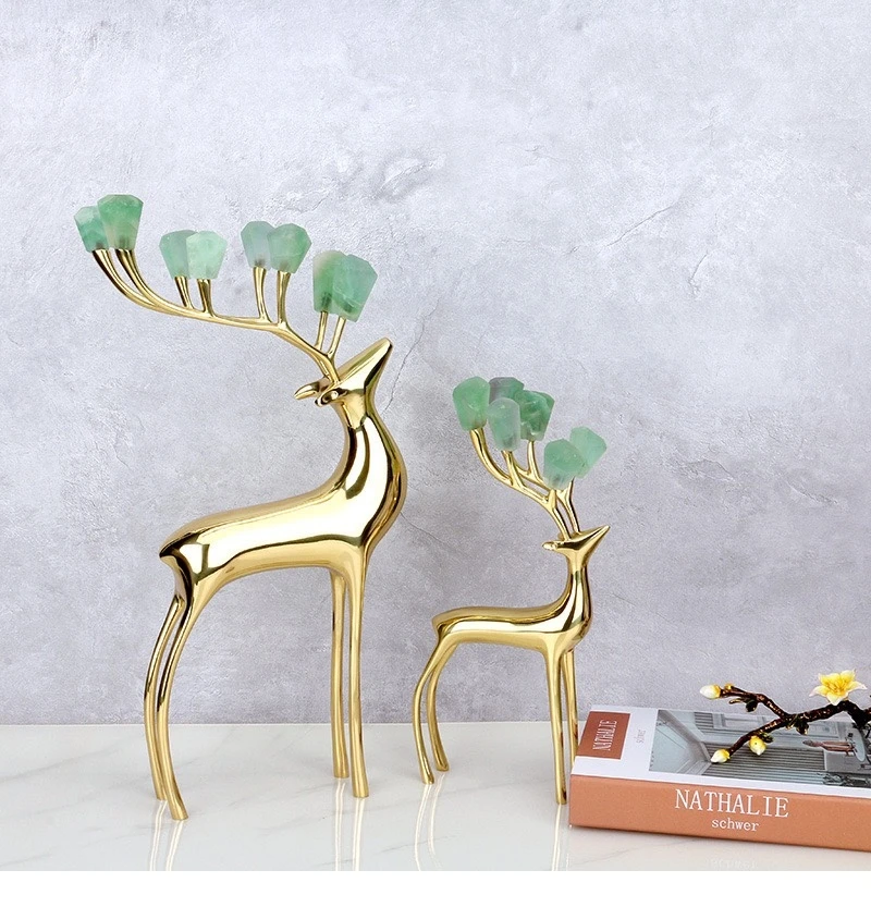 Home Decor Interior Modern Desktop Living Room Metal Gold Deer Accessories Other Luxury Decoration For Home Decor Wholesale