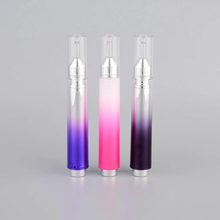 Wholesale Cosmetic container Customized color Empty 15g Plastic Airless Syringe Bottle Packaging