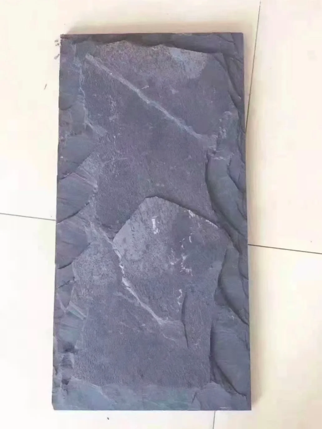 cut to size customized mushroom surface background wall cladding natural black slate culture stone