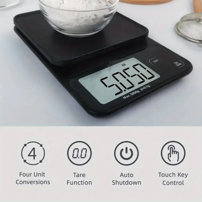 2024  High Accurate 1 Gram  Digital Manufacturing Scale Factory Kitchen Food Scales Electrical Balance 5KG