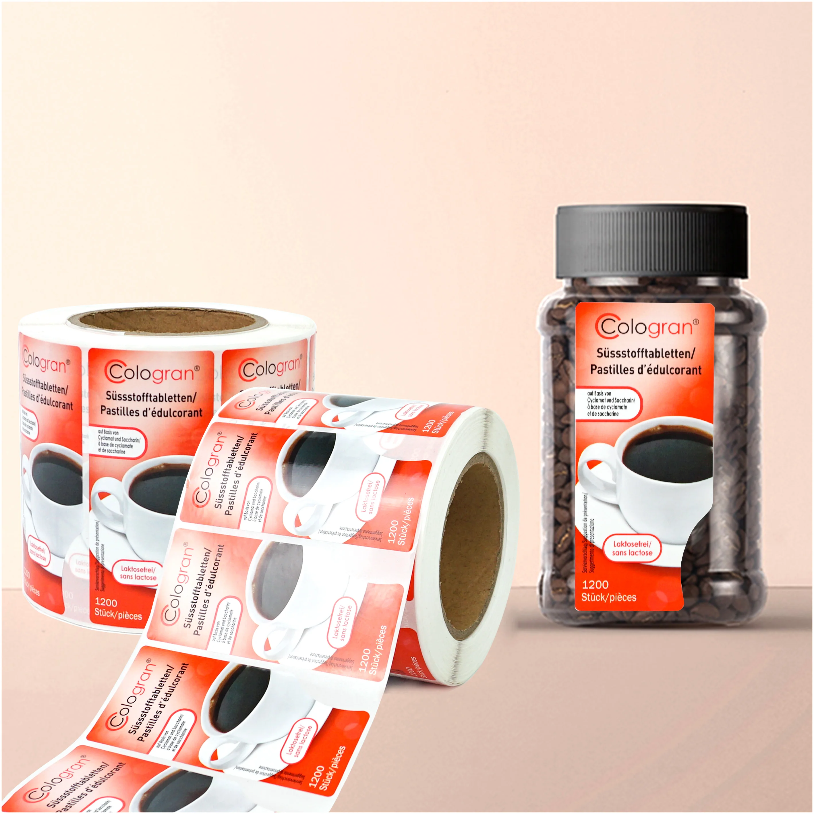 Customized high quality 150ml medicine bottle original weight loss medicine packaging container printing logo label sticker