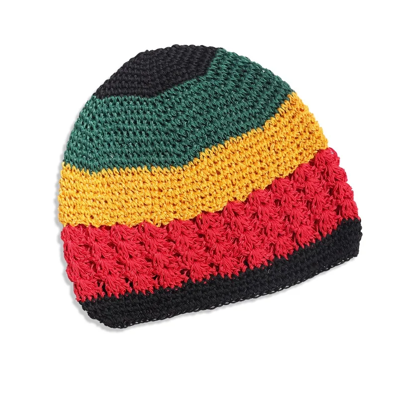 Hair Accessories Hair Snood Knit Kufi Caps Elastic Crochet Beanie Kufi Hat For Men Women