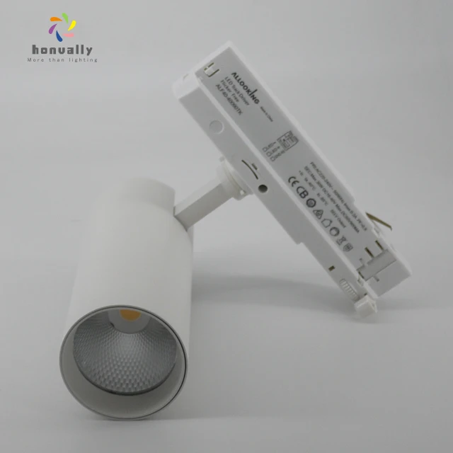 
modern track light spot light 5 Years warranty all in one ultra slim adaptor driver 3 phase led track lighting 