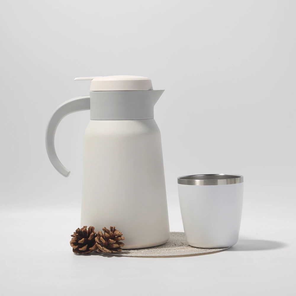 Luxury Fancy Catering Insulated Commerical Stainless Steel Vacuum Tea Coffee Pot Thermos Hot Water Kettle