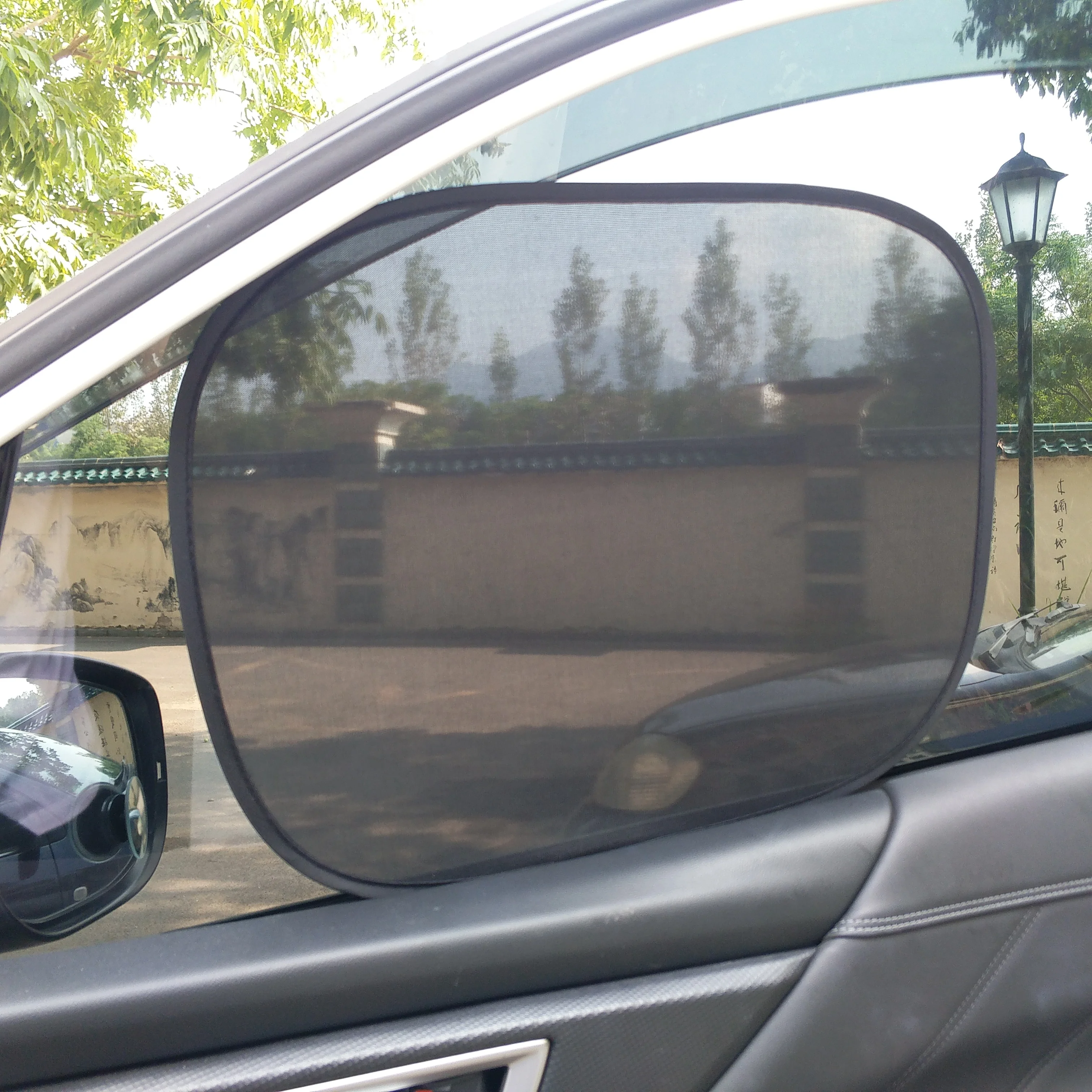 
Custom Vehicles Foldable Uv Black Mesh Windshield Sunshade Car Window Cover Sunshade 