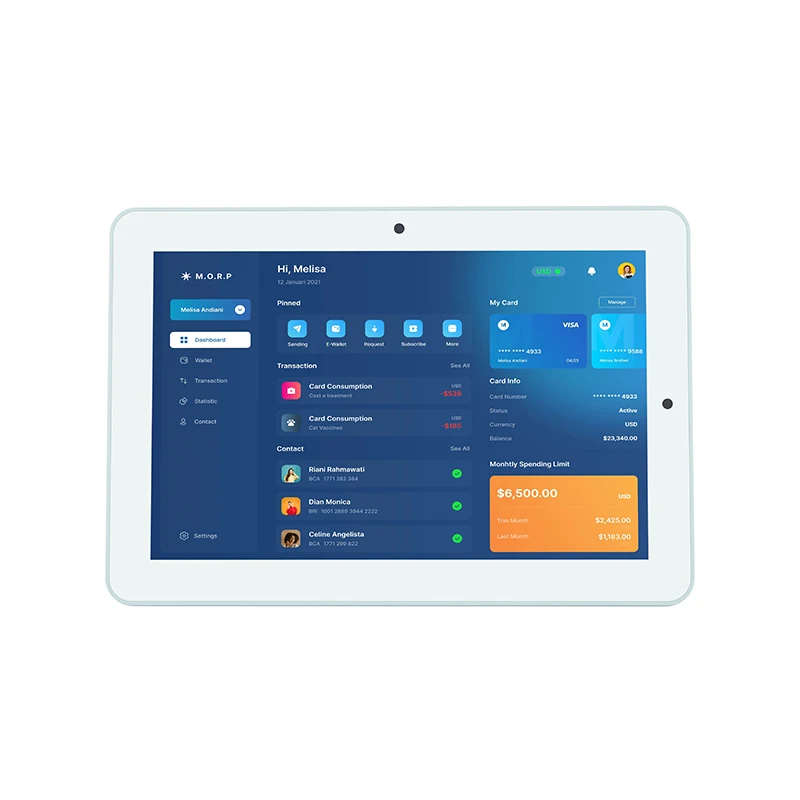 New 10.1/11.6/13.3/15.6 Inch Ips Android Capacitive Touch Screen Rk3568 2+16g All In One Panel Pc For Comercial Industrial