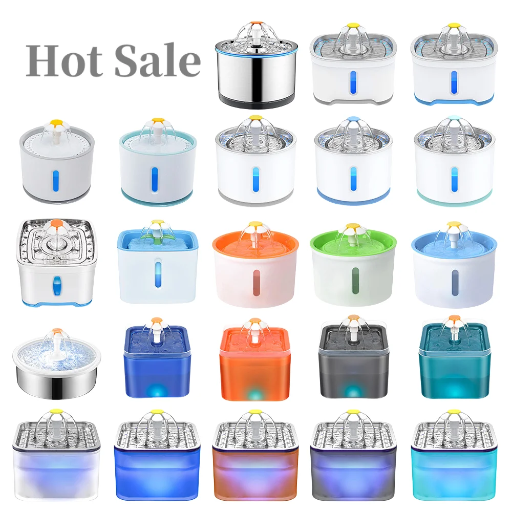 Buy Cat Water Fountain Smart Pet Fountain Water Dispenser Automatic Circulation Filter Cat Fountain 2L