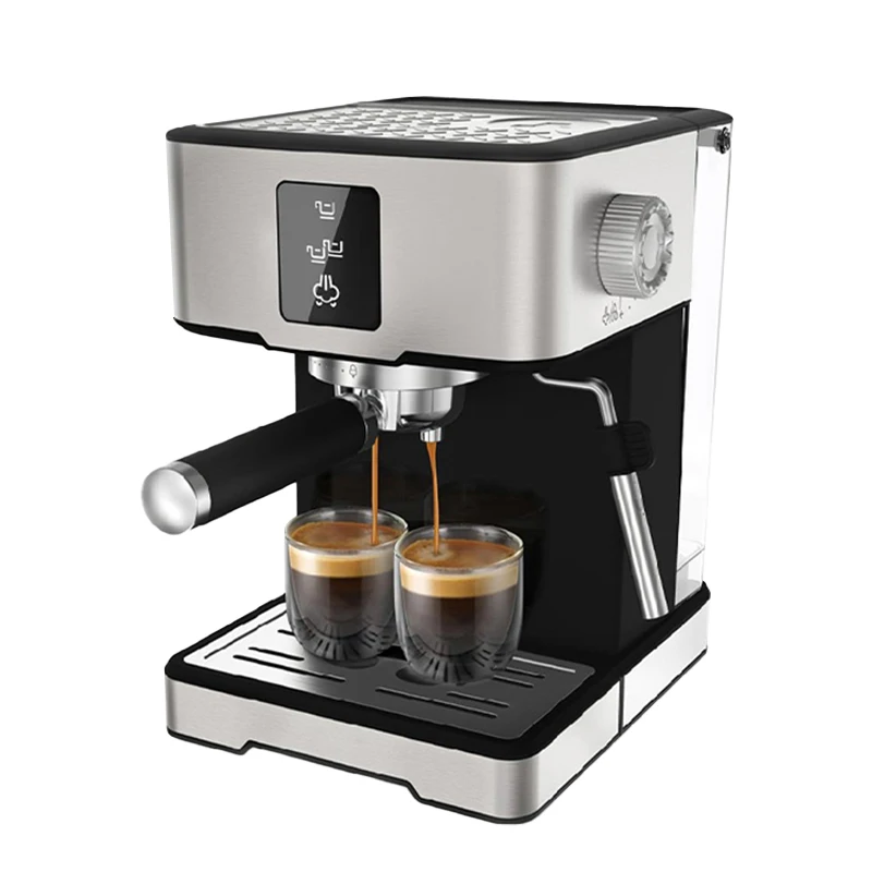 Professional Stainless Steel Espresso Coffee Machine Expresso Machine 20 Bar Electric Cappuccino Coffee Maker With Milk Flother