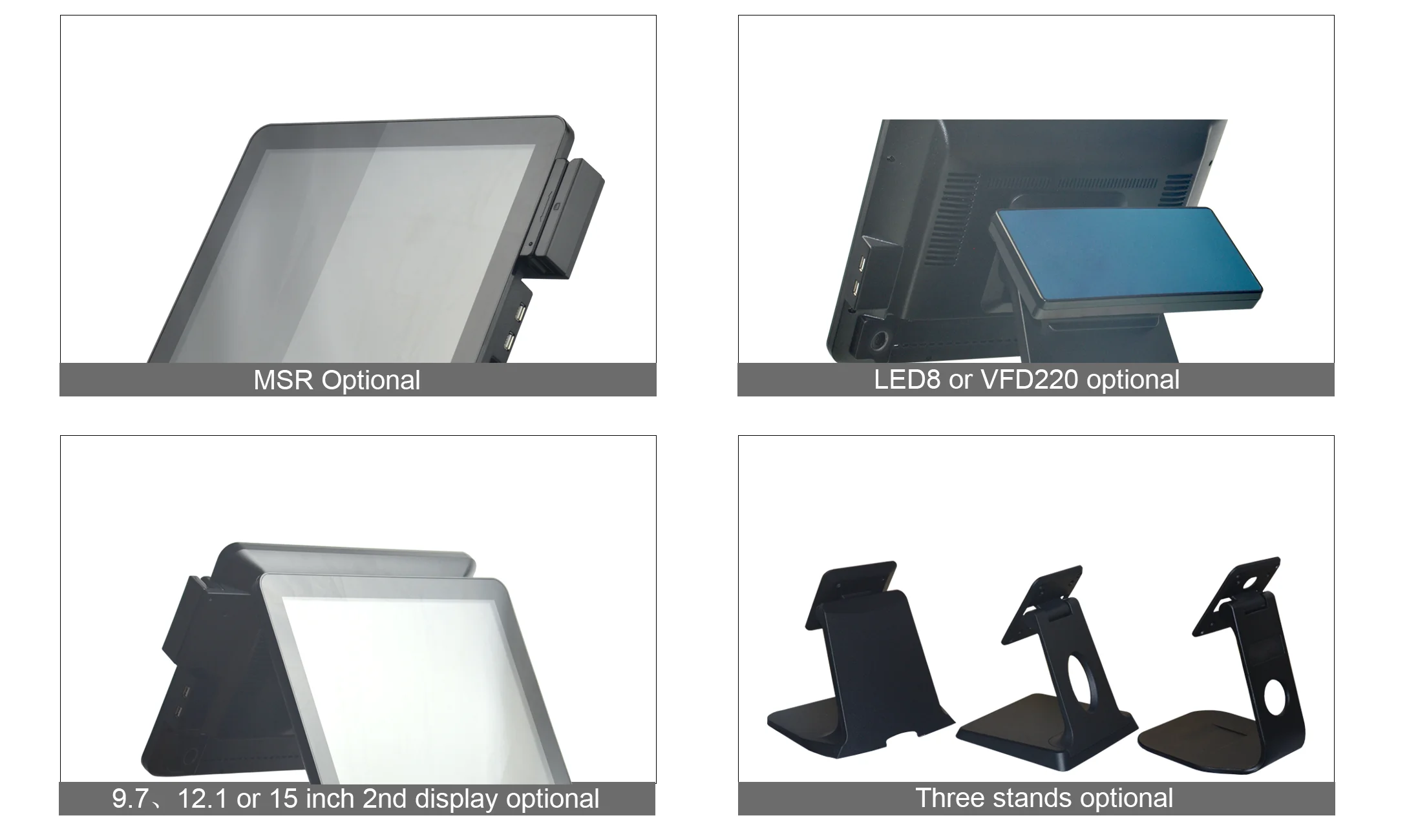 Factory Wholesale Price 15 Inch POS All In One System Cash Register Supermarket POS Systems